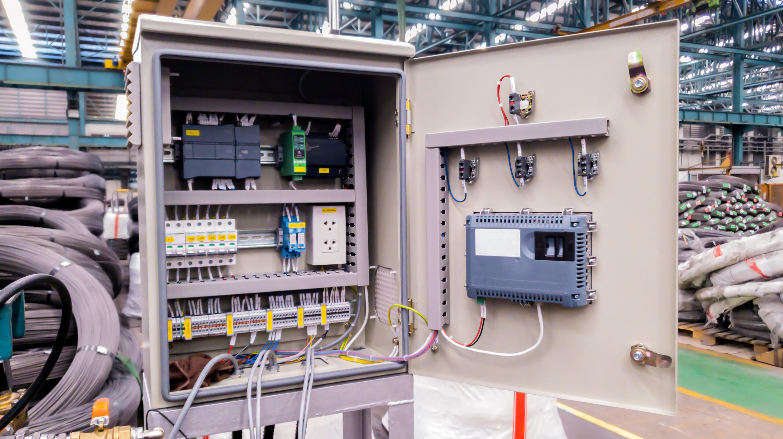 Electric control panel open enclosure for automatic circuit system